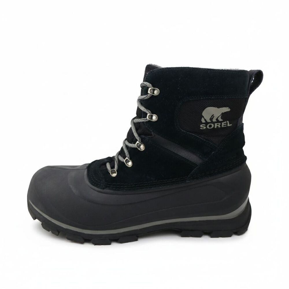 SOREL Men's US Size 10.5 Buxton Lace Waterproof Winter Boot Black